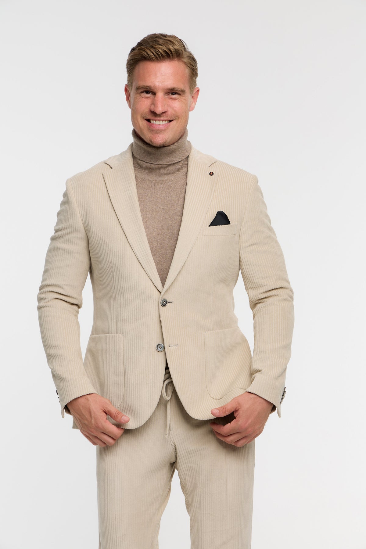 Jersey cord jacket DiNick AT 232619-220 beige