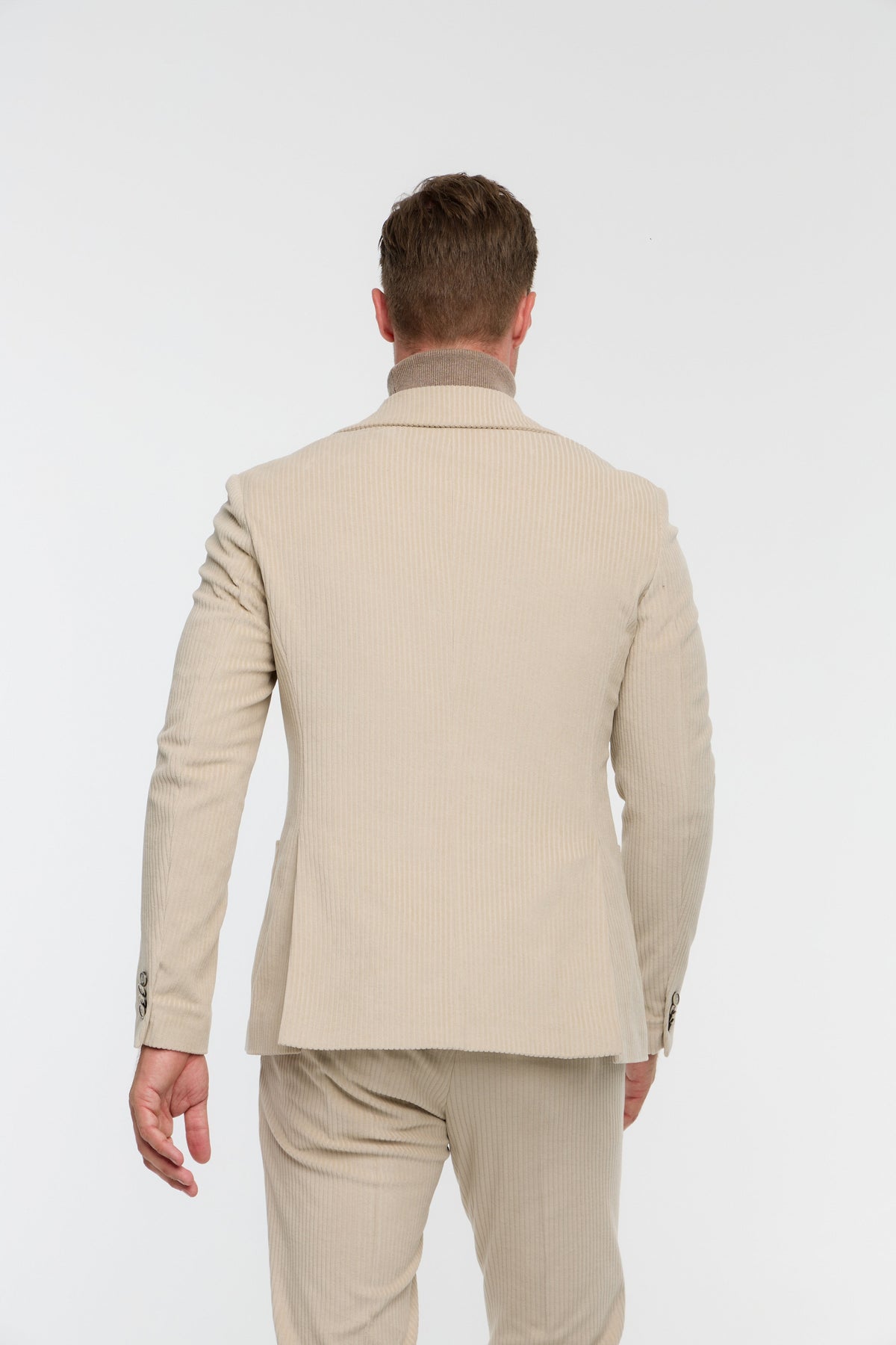 Jersey Corduroy Suit 232619-220 Beige