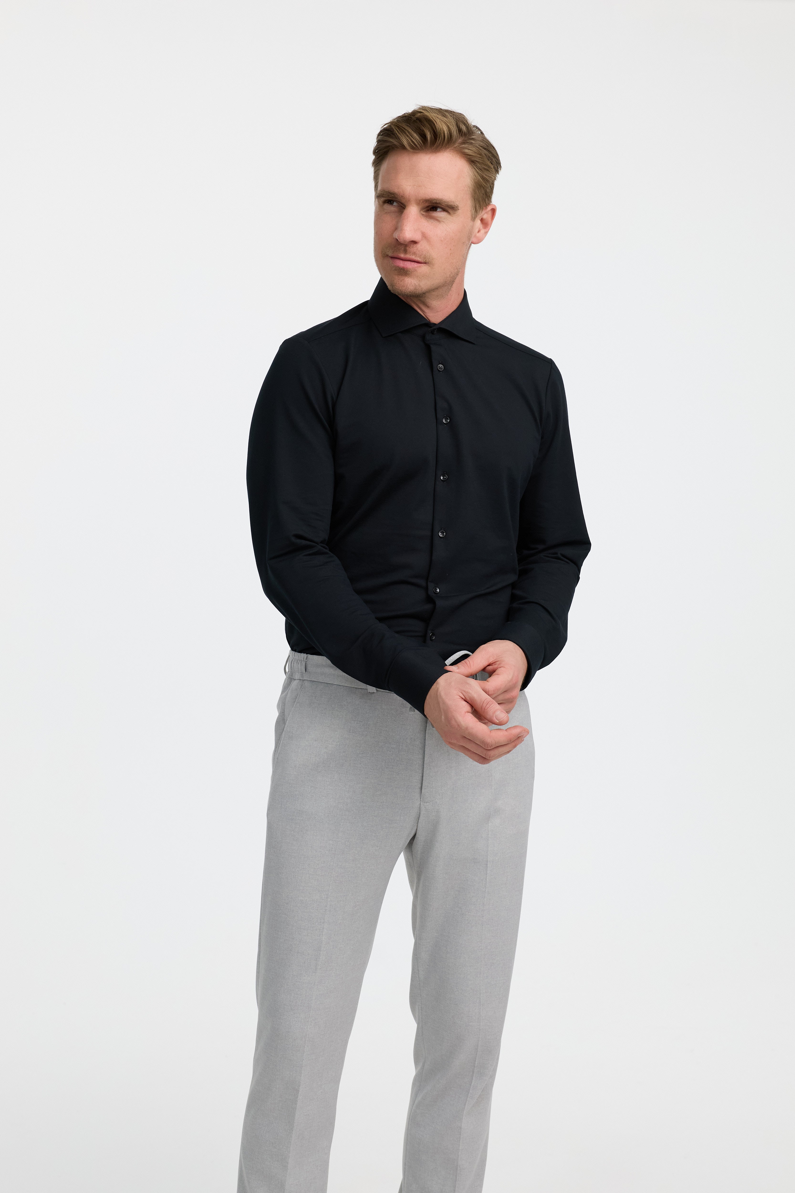 Slim Fit Hemd DiHans Schwarz 251680-900